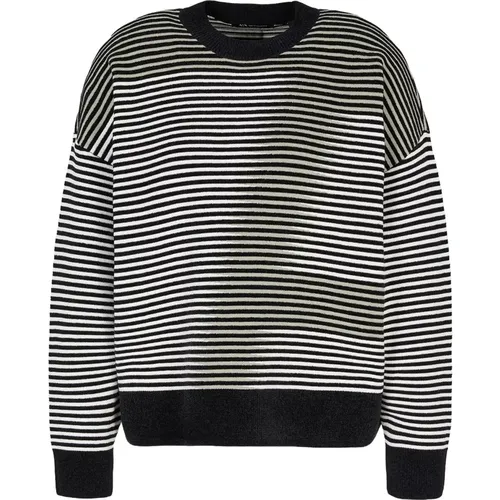 Gestreifter Pullover mit Kontrastdetails - Armani Exchange - Modalova