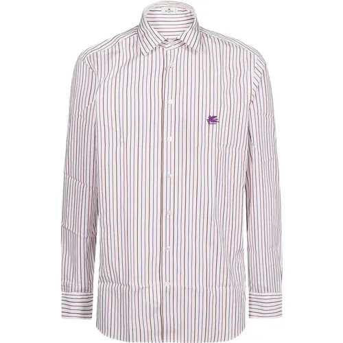 Bianco Long Sleeve Shirt , male, Sizes: 3XL, XL, L, M, 2XL - ETRO - Modalova