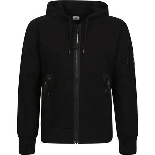 Diagonal Raised Fleece Zipped Sweatshirt , male, Sizes: XL, L, S - C.P. Company - Modalova
