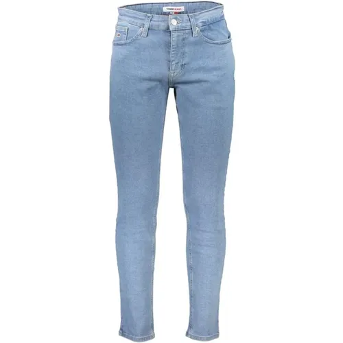 Hellblaue Slim Fit Jeans , Herren, Größe: W32 L32 - Tommy Hilfiger - Modalova