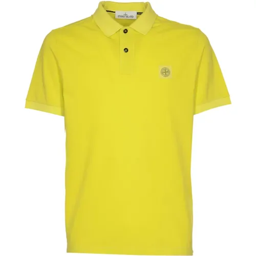 Gelbe T-Shirts und Polos , Herren, Größe: M - Stone Island - Modalova