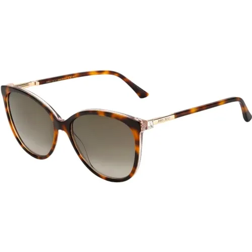 Braune Azetat Sonnenbrille für Frauen - Jimmy Choo - Modalova