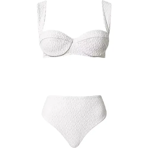 Weißes Meer Besticktes Bikini-Set , Damen, Größe: L - Twinset - Modalova