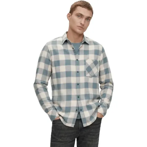 Flannel Shirt in , male, Sizes: M - Hugo Boss - Modalova