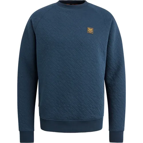 Cable Jacquard Crewneck Sweatshirt , Herren, Größe: 2XL - PME Legend - Modalova