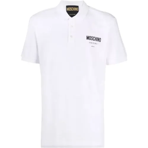 Polo Shirt with Printed Logo , male, Sizes: S - Moschino - Modalova