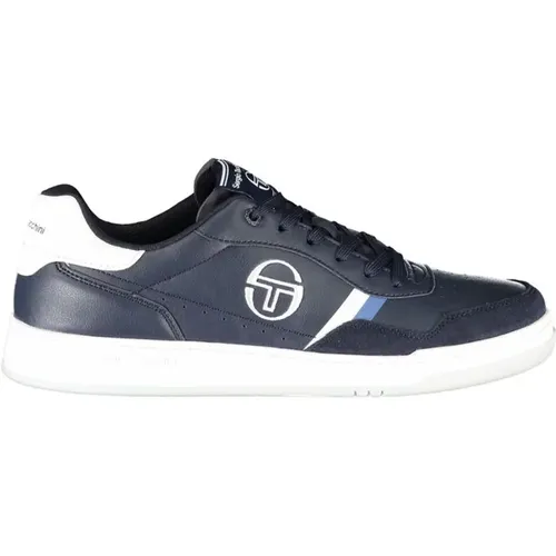 Schlichte blaue Sneakers mit gestickten Akzenten - Sergio Tacchini - Modalova