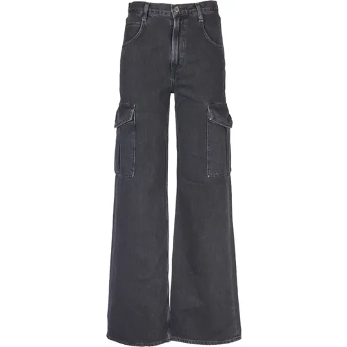 Weite Jeans in Schwarz , Damen, Größe: W27 - Agolde - Modalova