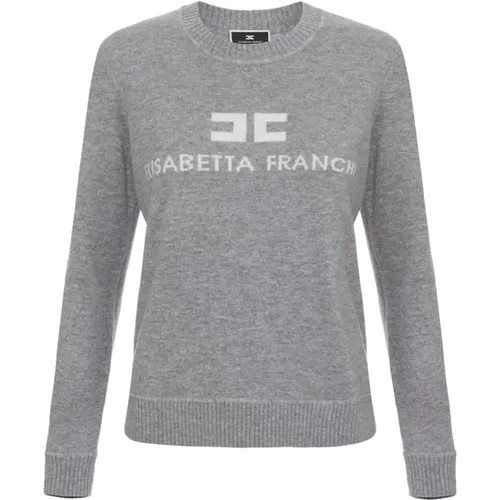 Stilvolle Pullover Kollektion , Damen, Größe: L - Elisabetta Franchi - Modalova