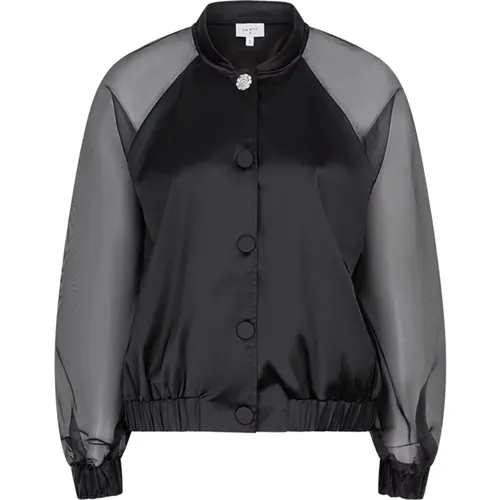 Satin Bomberjacke Schwarz Dante 6 - Dante 6 - Modalova