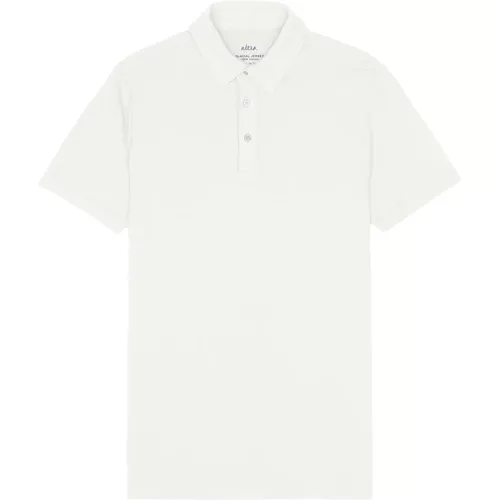 Ice Cotton Polo Shirt Weiß , Herren, Größe: XL - Altea - Modalova