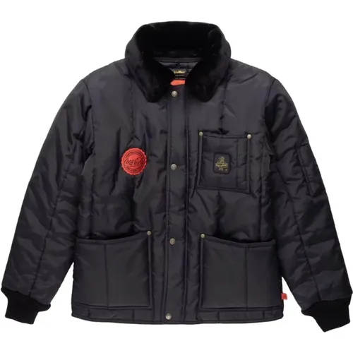 Nylon Jacket with Coca-Cola Collaboration , male, Sizes: S, XL, L, 2XL, M - RefrigiWear - Modalova