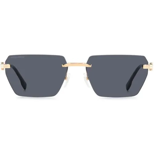 Moderne lässige Sonnenbrille mit dunklen Rauchgläsern - Dsquared2 - Modalova