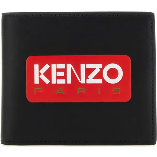 Classic Leather Wallet , male, Sizes: ONE SIZE - Kenzo - Modalova