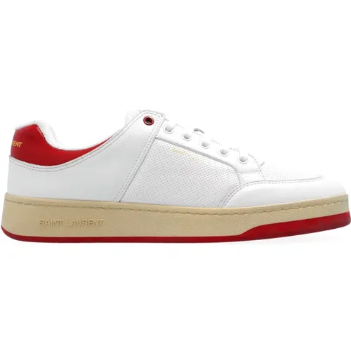 Leather Sneakers Ss22 , male, Sizes: 5 UK, 8 UK, 7 UK, 8 1/2 UK, 7 1/2 UK - Saint Laurent - Modalova