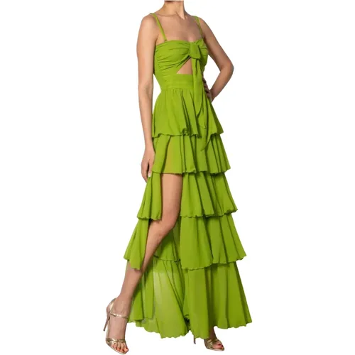 Ruffle Maxi Dress , female, Sizes: 2XL, XL, 3XL - Babylon - Modalova