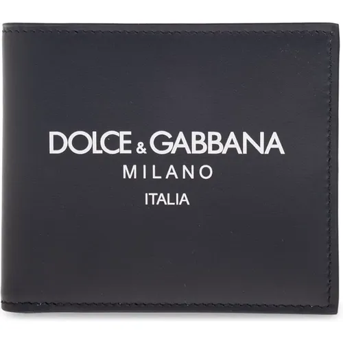 Wallet with logo , male, Sizes: ONE SIZE - Dolce & Gabbana - Modalova