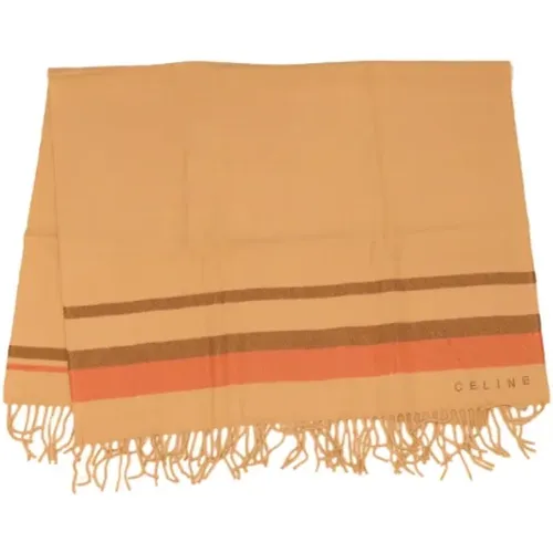 Pre-owned Wool scarves , female, Sizes: ONE SIZE - Celine Vintage - Modalova