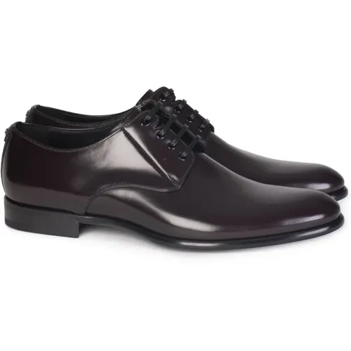 Leather Lace-up Loafers for Men , male, Sizes: 9 1/2 UK, 5 UK - Dolce & Gabbana - Modalova