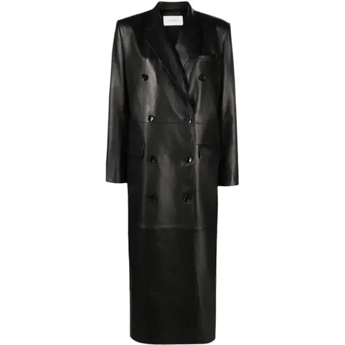 Leather Coat , female, Sizes: 2XS - Magda Butrym - Modalova