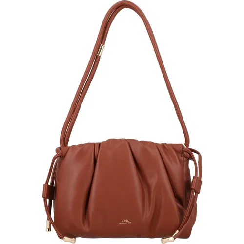 Hazelnut Drawstring Handbag , female, Sizes: ONE SIZE - A.p.c. - Modalova
