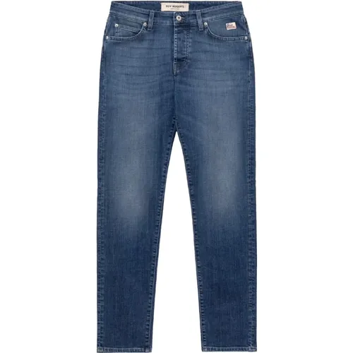 Dark Wash Slim Fit Denim Jeans , male, Sizes: W32 - Roy Roger's - Modalova