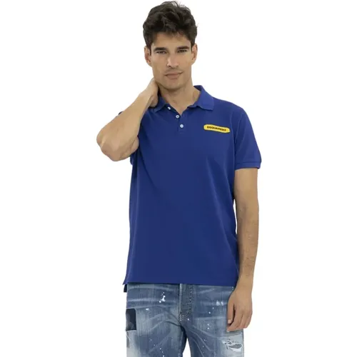 Men`s Tennis Polo Shirt , male, Sizes: XL - Dsquared2 - Modalova