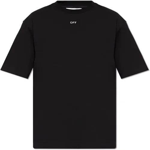 Cotton T-shirt , male, Sizes: L, M, XS, XL, S - Off White - Modalova