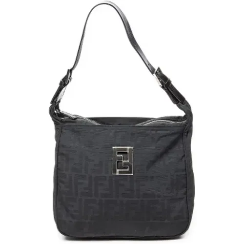 Pre-owned Canvas shoulder-bags , female, Sizes: ONE SIZE - Fendi Vintage - Modalova