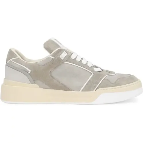 Roma Mixed Material Sneakers , male, Sizes: 10 UK, 9 UK, 7 UK, 8 UK, 6 UK - Dolce & Gabbana - Modalova