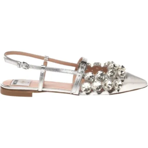 Silver Sandals , female, Sizes: 7 UK, 4 UK, 5 UK, 6 UK - Moschino - Modalova