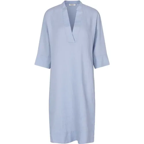 Simple Linen Dress , female, Sizes: M, 2XL, XL, L - Masai - Modalova