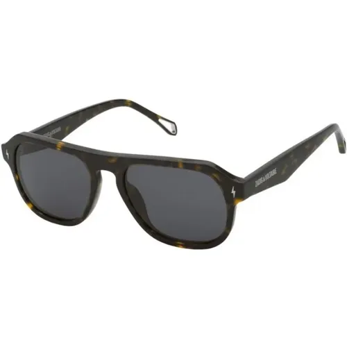 Stylische Sonnenbrille mit Rauchgläsern , unisex, Größe: 54 MM - Zadig & Voltaire - Modalova