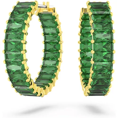 Matrix Hoop Earrings , female, Sizes: ONE SIZE - Swarovski - Modalova