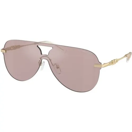 Rosa Sunglasses with Black Accents , unisex, Sizes: 37 MM - Michael Kors - Modalova