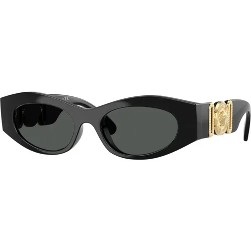 Stilvolle Sonnenbrille in Schwarz , Damen, Größe: 51 MM - Versace - Modalova