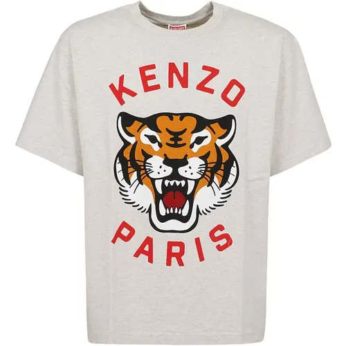 Lucky Tiger Oversize T-Shirt,Midnight Oversize T-Shirt - Kenzo - Modalova