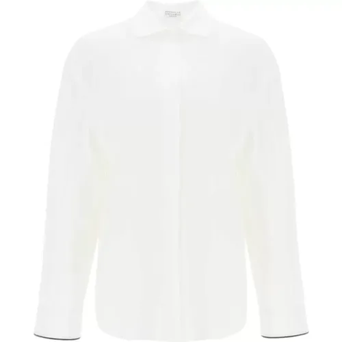 Klassisches Weißes Button-Up Hemd - BRUNELLO CUCINELLI - Modalova