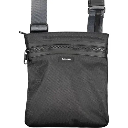 Schwarze Schultertasche mit verstellbarem Riemen - Calvin Klein - Modalova