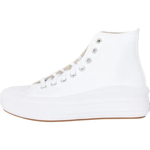 Weiße Plateau-Sneaker , Damen, Größe: 39 EU - Converse - Modalova