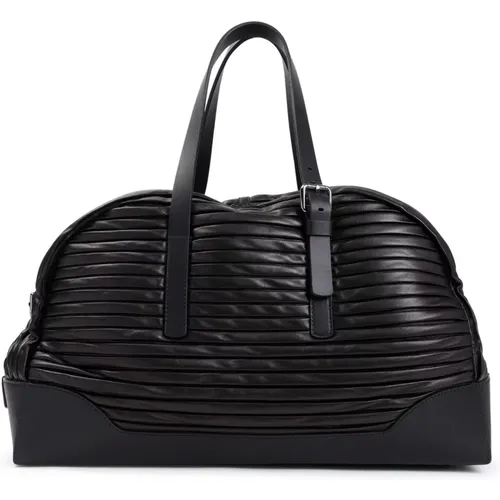 Schwarze Reisetasche Aw24 - Giorgio Armani - Modalova