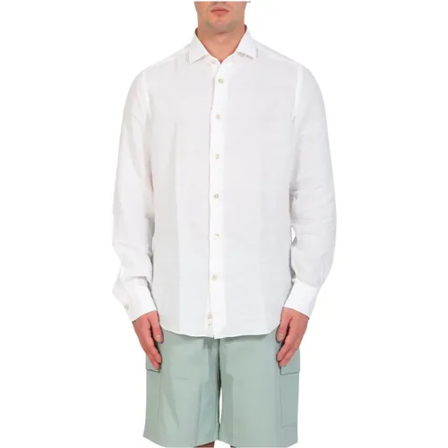 Leinenhemd im Garment Dyed-Stil , Herren, Größe: 3XL - Eleventy - Modalova