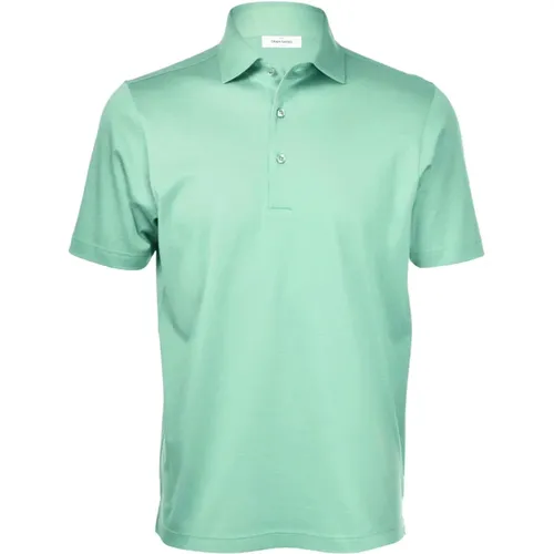 Grünes Polo Shirt , Herren, Größe: XL - Gran Sasso - Modalova