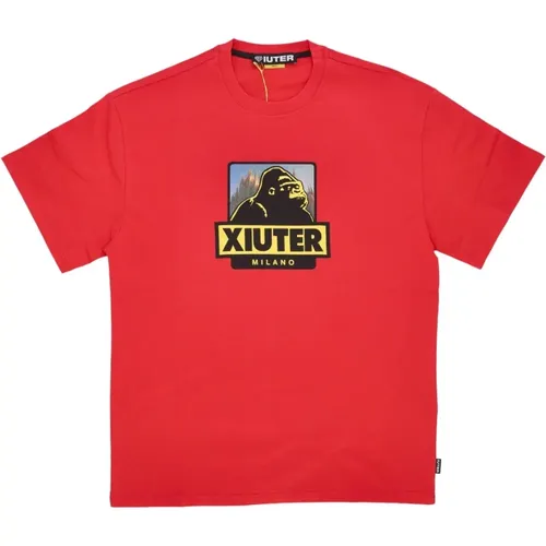 Crimson Logo Tee Herren T-Shirt - IUTER - Modalova