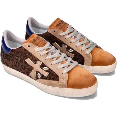 Leopard Low Top Sneakers , Damen, Größe: 37 EU - Premiata - Modalova