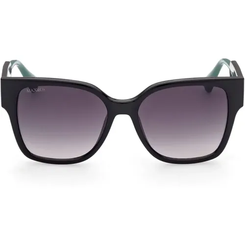 Oversized Square Sunglasses with Smoky Grey Lens , female, Sizes: 53 MM - Max & Co - Modalova