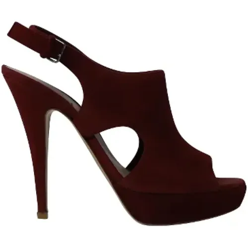 Pre-owned Suede heels , female, Sizes: 5 UK - Miu Miu Pre-owned - Modalova