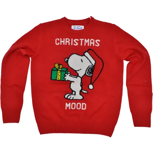 Snoopy Christmas Mood Cashmere Sweater - MC2 Saint Barth - Modalova