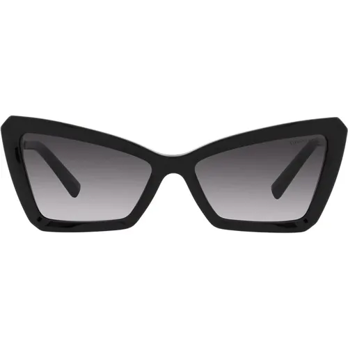 Metal and Acetate Cat-Eye Sunglasses , female, Sizes: 56 MM - Tiffany - Modalova