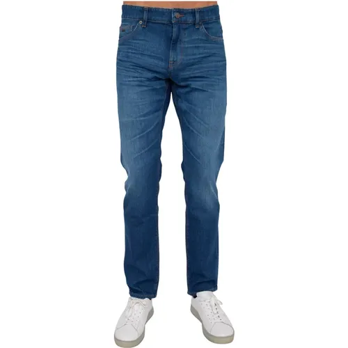 Jeans BLU Denim , male, Sizes: W32 - Hugo Boss - Modalova